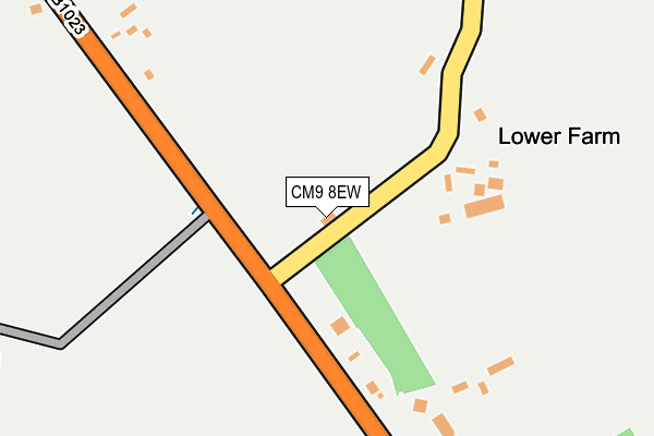 CM9 8EW map - OS OpenMap – Local (Ordnance Survey) CM9 8EW map - OS OpenMap – Local (Ordnance Survey)