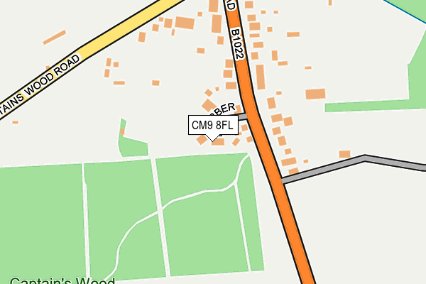 CM9 8FL map - OS OpenMap – Local (Ordnance Survey) CM9 8FL map - OS OpenMap – Local (Ordnance Survey)