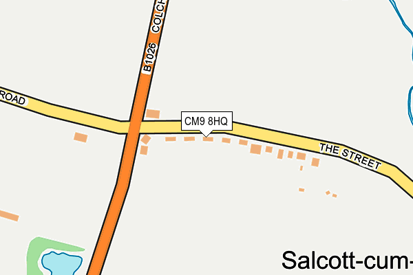 CM9 8HQ map - OS OpenMap – Local (Ordnance Survey) CM9 8HQ map - OS OpenMap – Local (Ordnance Survey)