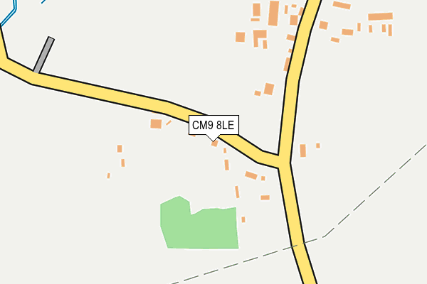 CM9 8LE map - OS OpenMap – Local (Ordnance Survey) CM9 8LE map - OS OpenMap – Local (Ordnance Survey)