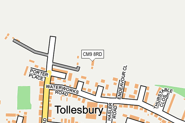 CM9 8RD map - OS OpenMap – Local (Ordnance Survey) CM9 8RD map - OS OpenMap – Local (Ordnance Survey)