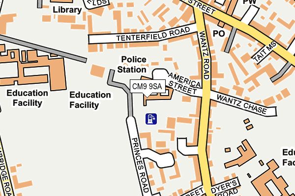 CM9 9SA map - OS OpenMap – Local (Ordnance Survey) CM9 9SA map - OS OpenMap – Local (Ordnance Survey)