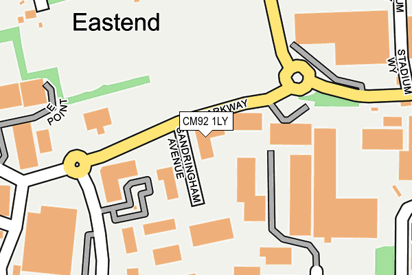 CM92 1LY map - OS OpenMap – Local (Ordnance Survey) CM92 1LY map - OS OpenMap – Local (Ordnance Survey)