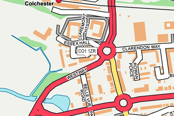 CO1 1ZR map - OS OpenMap – Local (Ordnance Survey) CO1 1ZR map - OS OpenMap – Local (Ordnance Survey)