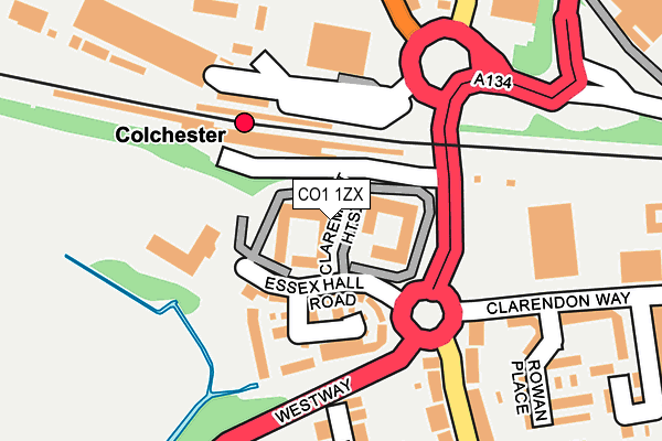 CO1 1ZX map - OS OpenMap – Local (Ordnance Survey) CO1 1ZX map - OS OpenMap – Local (Ordnance Survey)