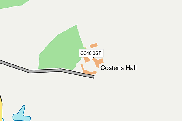 CO10 0GT map - OS OpenMap – Local (Ordnance Survey) CO10 0GT map - OS OpenMap – Local (Ordnance Survey)