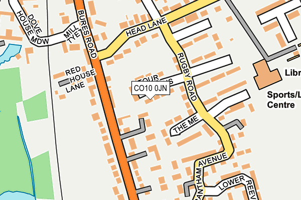 CO10 0JN map - OS OpenMap – Local (Ordnance Survey) CO10 0JN map - OS OpenMap – Local (Ordnance Survey)