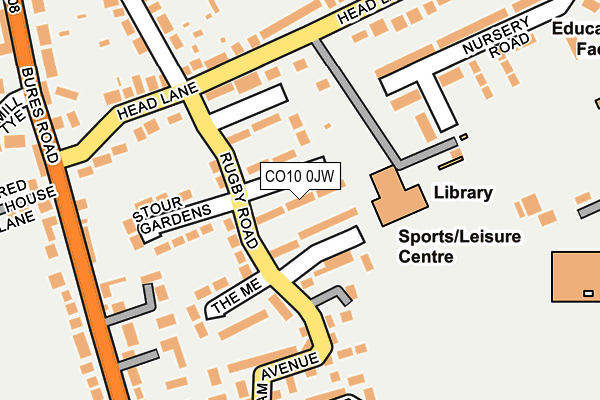 CO10 0JW map - OS OpenMap – Local (Ordnance Survey) CO10 0JW map - OS OpenMap – Local (Ordnance Survey)