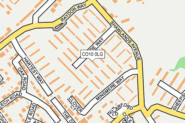 CO10 0LG map - OS OpenMap – Local (Ordnance Survey) CO10 0LG map - OS OpenMap – Local (Ordnance Survey)