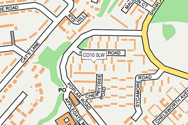 CO10 0LW map - OS OpenMap – Local (Ordnance Survey) CO10 0LW map - OS OpenMap – Local (Ordnance Survey)