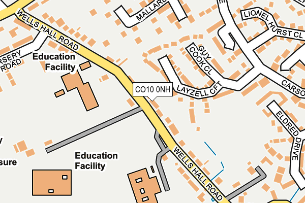 CO10 0NH map - OS OpenMap – Local (Ordnance Survey) CO10 0NH map - OS OpenMap – Local (Ordnance Survey)