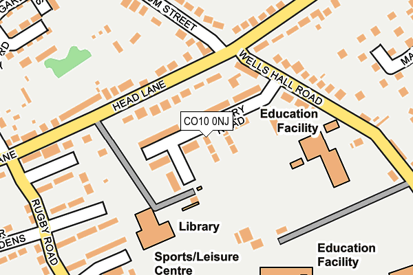 CO10 0NJ map - OS OpenMap – Local (Ordnance Survey) CO10 0NJ map - OS OpenMap – Local (Ordnance Survey)