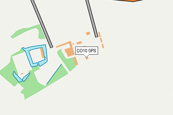 CO10 0PS map - OS OpenMap – Local (Ordnance Survey)