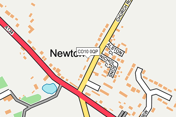 CO10 0QP map - OS OpenMap – Local (Ordnance Survey) CO10 0QP map - OS OpenMap – Local (Ordnance Survey)