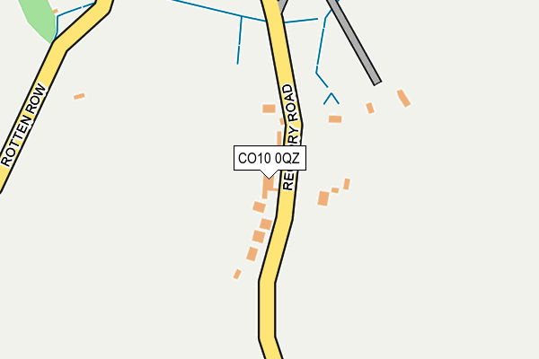 CO10 0QZ map - OS OpenMap – Local (Ordnance Survey)