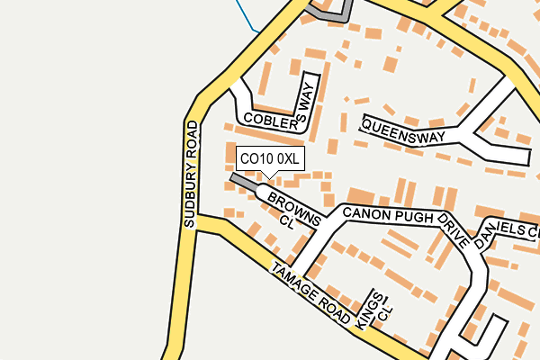 CO10 0XL map - OS OpenMap – Local (Ordnance Survey) CO10 0XL map - OS OpenMap – Local (Ordnance Survey)