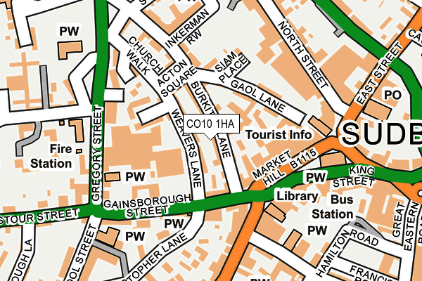 CO10 1HA map - OS OpenMap – Local (Ordnance Survey) CO10 1HA map - OS OpenMap – Local (Ordnance Survey)