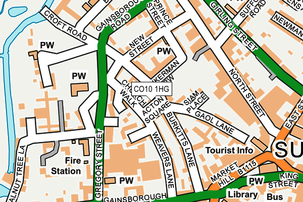 CO10 1HG map - OS OpenMap – Local (Ordnance Survey) CO10 1HG map - OS OpenMap – Local (Ordnance Survey)