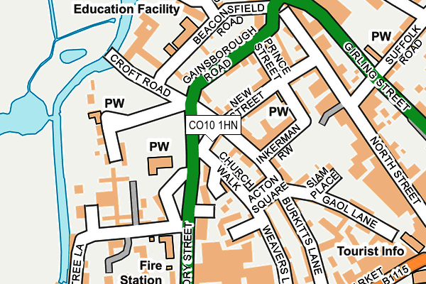 CO10 1HN map - OS OpenMap – Local (Ordnance Survey) CO10 1HN map - OS OpenMap – Local (Ordnance Survey)