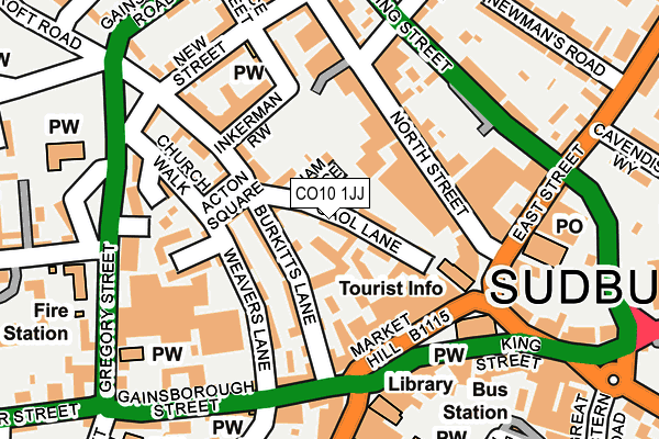 CO10 1JJ map - OS OpenMap – Local (Ordnance Survey) CO10 1JJ map - OS OpenMap – Local (Ordnance Survey)