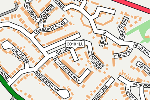 CO10 1LU map - OS OpenMap – Local (Ordnance Survey) CO10 1LU map - OS OpenMap – Local (Ordnance Survey)
