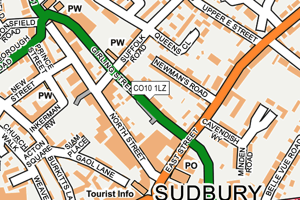 CO10 1LZ map - OS OpenMap – Local (Ordnance Survey)