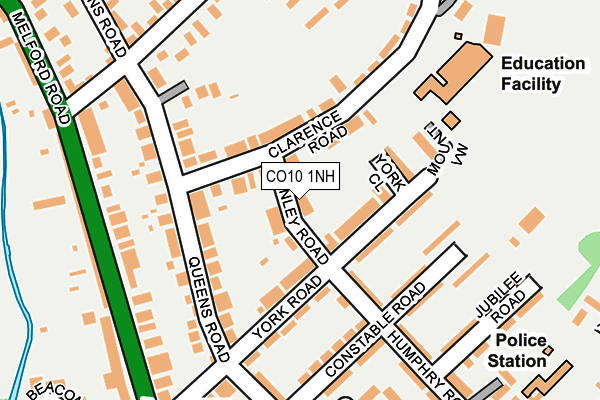 CO10 1NH map - OS OpenMap – Local (Ordnance Survey) CO10 1NH map - OS OpenMap – Local (Ordnance Survey)