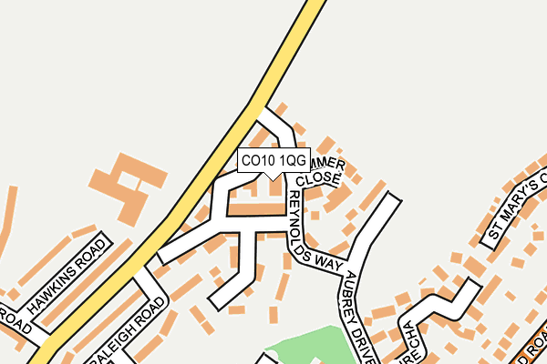 CO10 1QG map - OS OpenMap – Local (Ordnance Survey) CO10 1QG map - OS OpenMap – Local (Ordnance Survey)