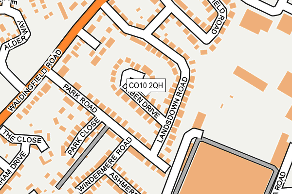 CO10 2QH map - OS OpenMap – Local (Ordnance Survey) CO10 2QH map - OS OpenMap – Local (Ordnance Survey)