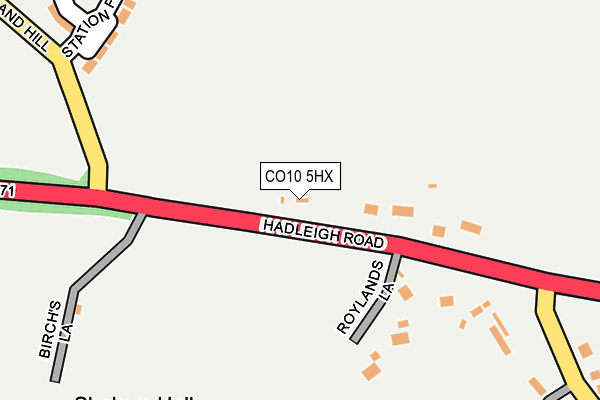 CO10 5HX map - OS OpenMap – Local (Ordnance Survey)