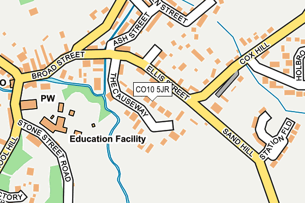 CO10 5JR map - OS OpenMap – Local (Ordnance Survey) CO10 5JR map - OS OpenMap – Local (Ordnance Survey)
