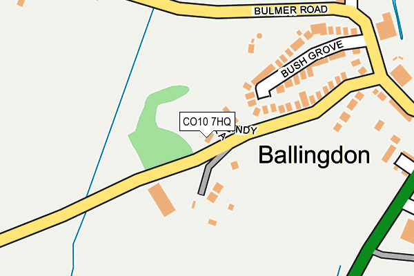 CO10 7HQ map - OS OpenMap – Local (Ordnance Survey) CO10 7HQ map - OS OpenMap – Local (Ordnance Survey)