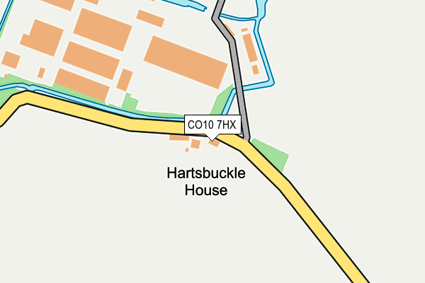 CO10 7HX map - OS OpenMap – Local (Ordnance Survey) CO10 7HX map - OS OpenMap – Local (Ordnance Survey)
