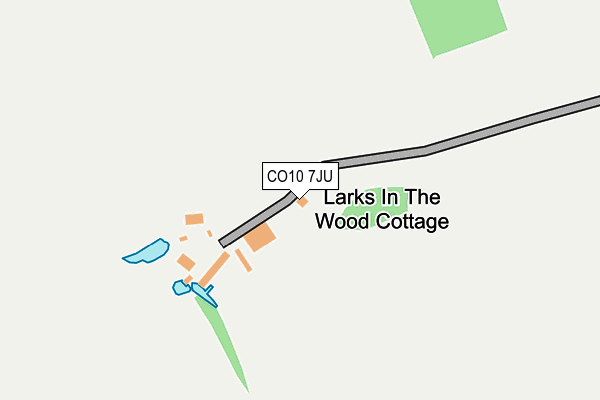 CO10 7JU map - OS OpenMap – Local (Ordnance Survey)