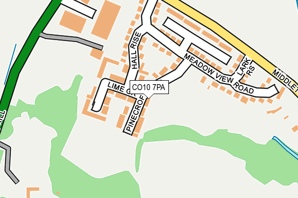 CO10 7PA map - OS OpenMap – Local (Ordnance Survey) CO10 7PA map - OS OpenMap – Local (Ordnance Survey)