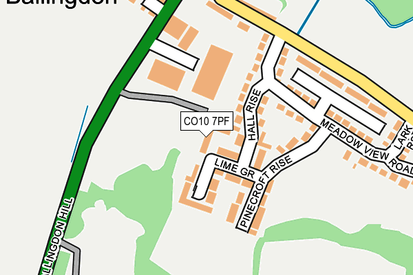 CO10 7PF map - OS OpenMap – Local (Ordnance Survey) CO10 7PF map - OS OpenMap – Local (Ordnance Survey)