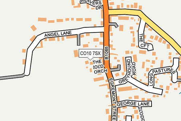 CO10 7SX map - OS OpenMap – Local (Ordnance Survey) CO10 7SX map - OS OpenMap – Local (Ordnance Survey)