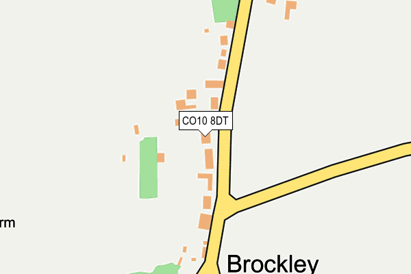 CO10 8DT map - OS OpenMap – Local (Ordnance Survey)
