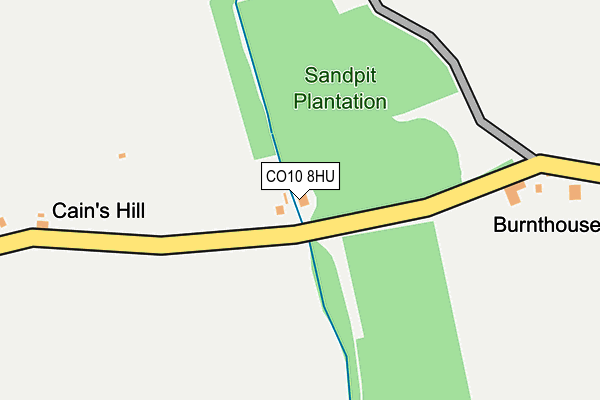 CO10 8HU map - OS OpenMap – Local (Ordnance Survey)