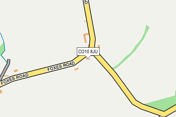 CO10 8JU map - OS OpenMap – Local (Ordnance Survey) CO10 8JU map - OS OpenMap – Local (Ordnance Survey)