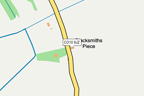 CO10 8JZ map - OS OpenMap – Local (Ordnance Survey) CO10 8JZ map - OS OpenMap – Local (Ordnance Survey)