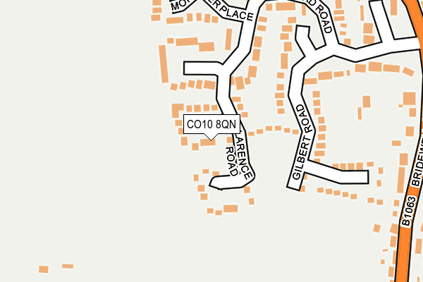 CO10 8QN map - OS OpenMap – Local (Ordnance Survey)