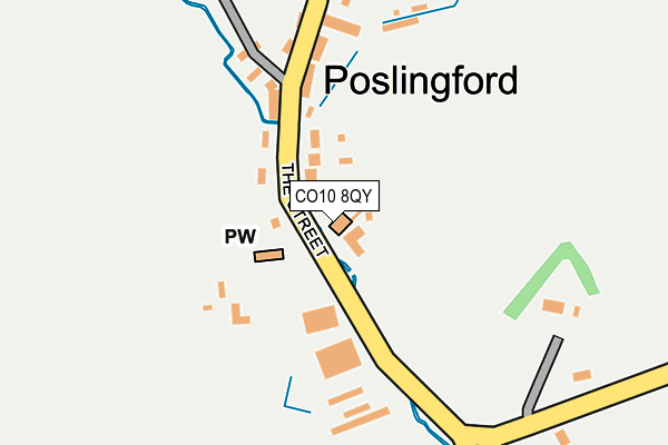 CO10 8QY map - OS OpenMap – Local (Ordnance Survey)