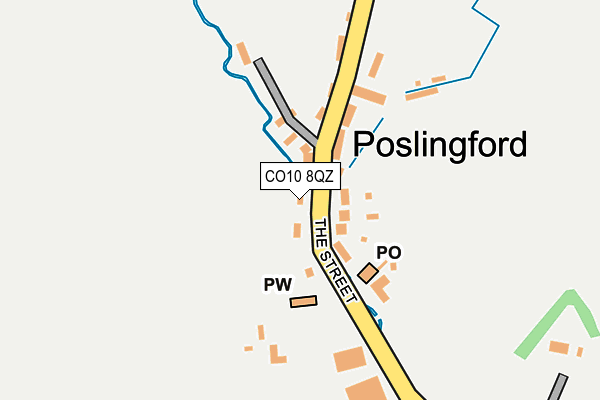 CO10 8QZ map - OS OpenMap – Local (Ordnance Survey)