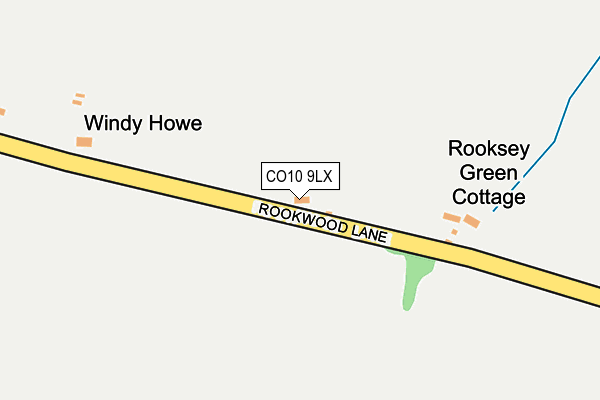 CO10 9LX map - OS OpenMap – Local (Ordnance Survey)