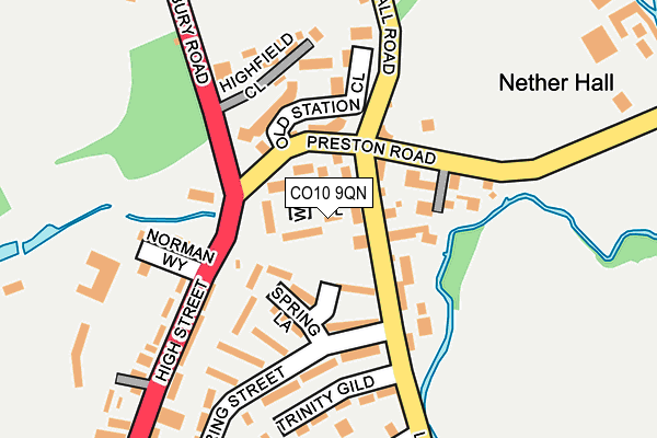 CO10 9QN map - OS OpenMap – Local (Ordnance Survey)