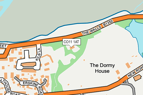 CO11 1AT map - OS OpenMap – Local (Ordnance Survey)