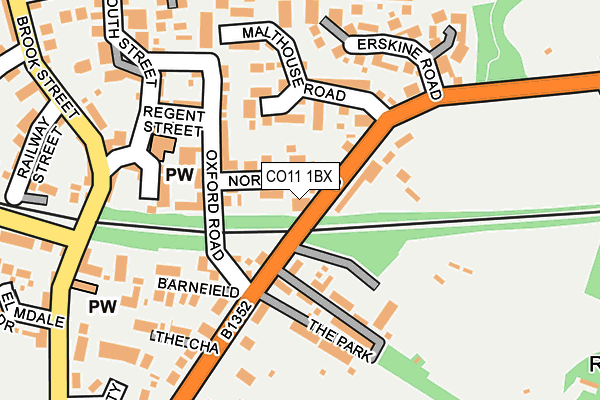 CO11 1BX map - OS OpenMap – Local (Ordnance Survey) CO11 1BX map - OS OpenMap – Local (Ordnance Survey)