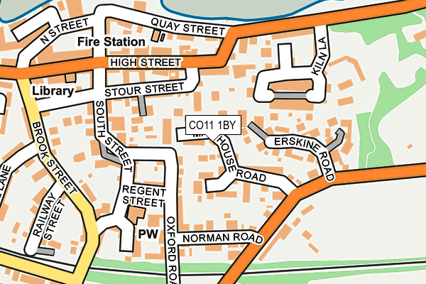 CO11 1BY map - OS OpenMap – Local (Ordnance Survey) CO11 1BY map - OS OpenMap – Local (Ordnance Survey)