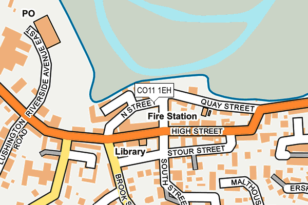 CO11 1EH map - OS OpenMap – Local (Ordnance Survey) CO11 1EH map - OS OpenMap – Local (Ordnance Survey)
